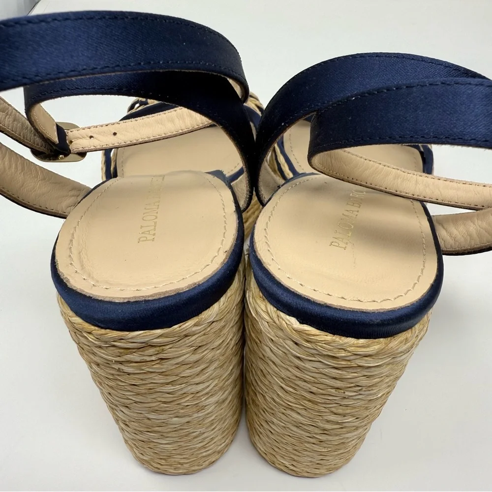New Paloma Barcelo Mehla Ankle Strap Platform Sandal Sz 41